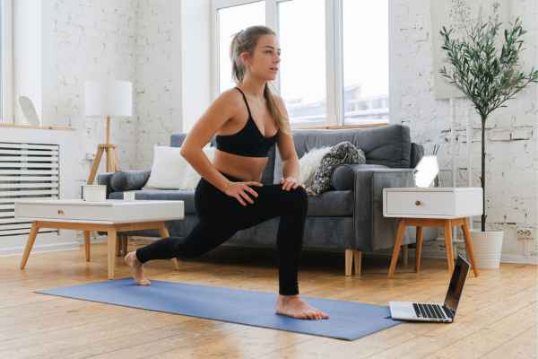 Woman exercising confidently after femiwand treatment Bedford